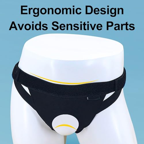 Faja inguinal ajustable para hernia, talla pequeña gris miniatura 4
