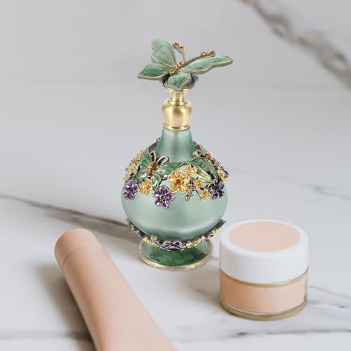 Botella vintage de perfume rellenable antiderrames para llevar aceites esenciales 6