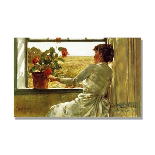 Paysage Peinture Affiche Childe Hassam pour un salon impressionniste