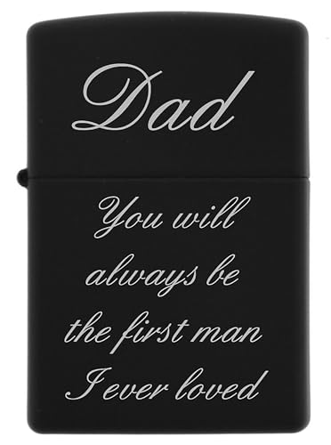 Encendedor Zippo Golden Dad Matte Black miniatura 1