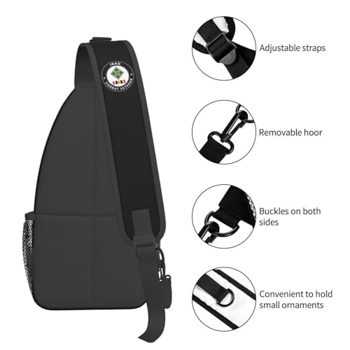 Bolso bandolera pequeño impermeable para hombre negro miniatura 6