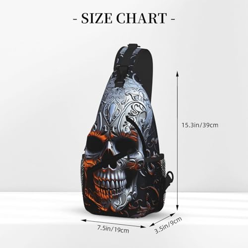 Mochila tipo bandolera unisex negra para viaje y senderismo miniatura 3