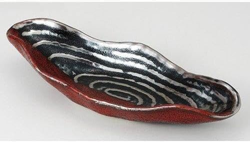 セトモノホンポ(Setomonohonpo) Set of 5 Ashura Boat-Shaped (10.0 x 4.2 x 1.8 inches (25.5 x 10.7 x 4.7 cm), 12.6 oz (345 g), for Restaurants, Ryotei, Ryokan, Japanese Tableware, Restaurants, Commercial Use,