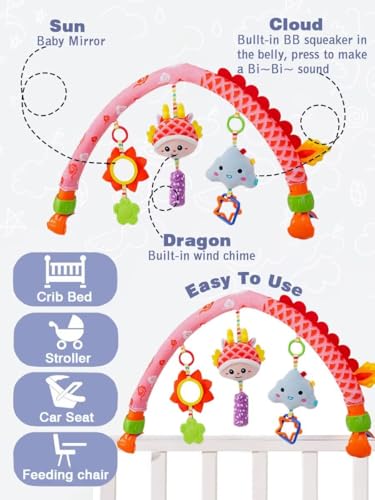 Image of Pau1Hami1ton Baby Stroller Arch Toys, Car Seat Toys,Baby Gifts.S-19(Dragon)