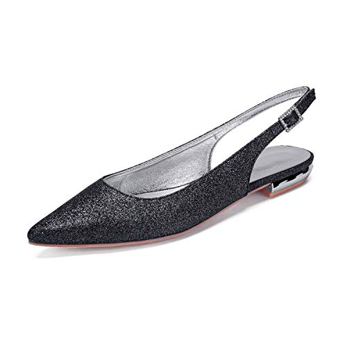 Ballerines tendance brillantes à talon bas confort absolu