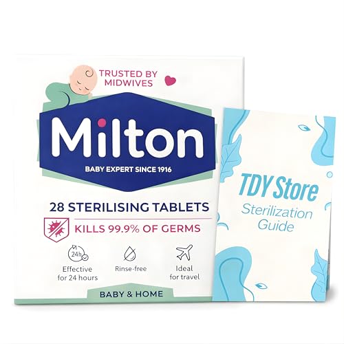 MiltonBaby 28 Sterilising Tablets - TDY Bundle Including TDY Steralization Guide