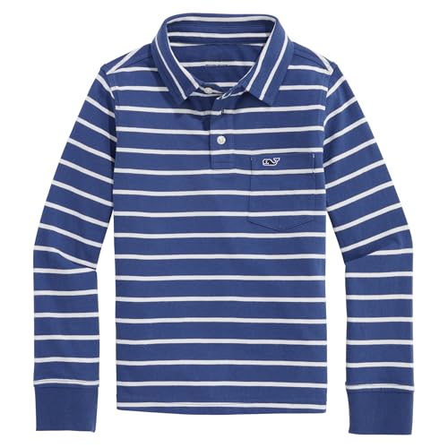 vineyard vines Boys Striped Surf Long-Sleeve Polo
