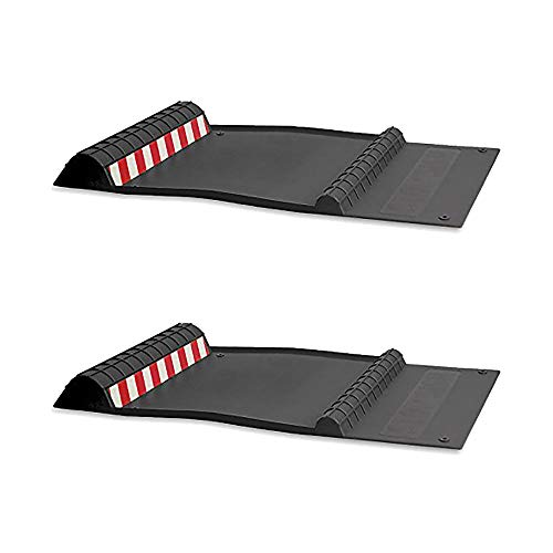 MAXSA 37358 Park Right 21 x 11-Inch Vehicle Tire Parking Mat, Black (2 Pack)