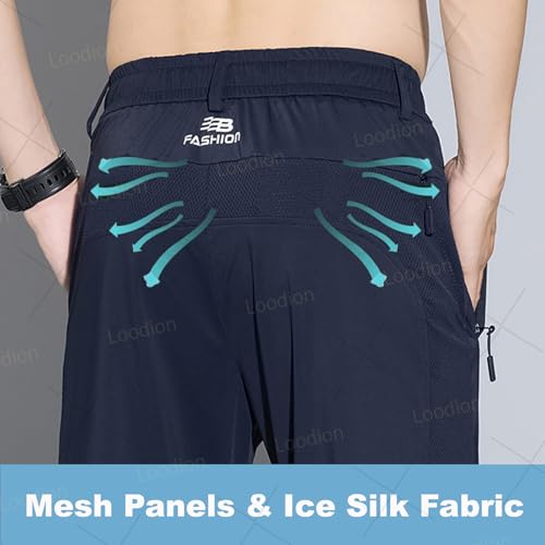 MeshIrons - Ice Silk Mesh Panel Casual Pants2