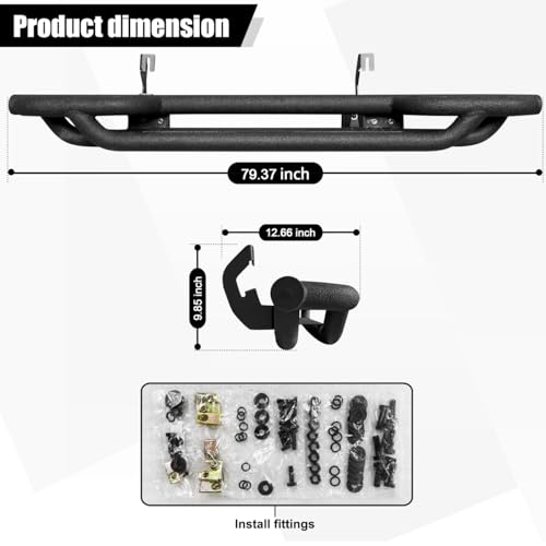 Estribos laterales para Chevy Silverado y GMC Sierra 2007-2018 miniatura 2