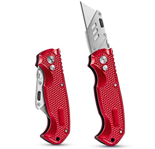 BirdRock Home Premium Folding Utility Knife – Small Compact Pocket – Folding Box