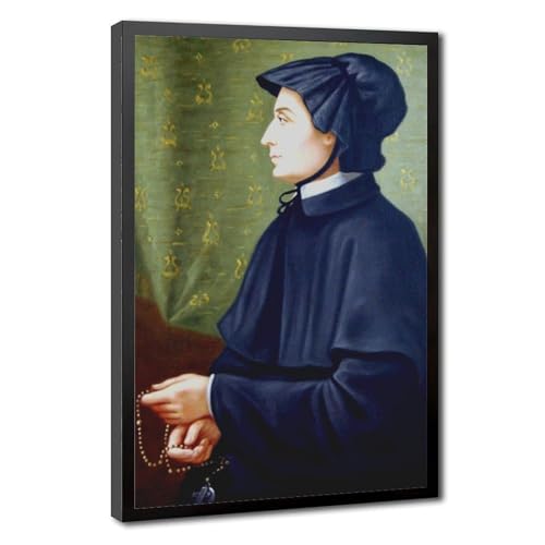 Impression sur toile Saint Elizabeth Ann Seaton cadeau baptême cadre suspendu