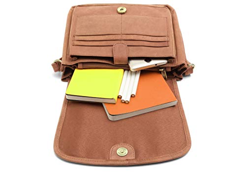 Image of WildHorn Oliva Crossbody Bags for Women-Premium Leather Vintage Fashion Purse with Adjustable Strap