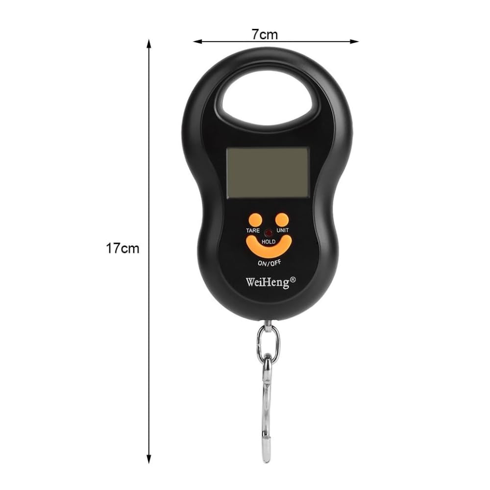 Waga bagażowa, 50 Kg/10G Lcd Cyfrowy Handheld Przenośny Żuraw Elektroniczny Waga Możliwość Powieszenia Hak Do Samolotu Podróży Bagaż Ważenie Domowe Zakupy Wędkarstwo