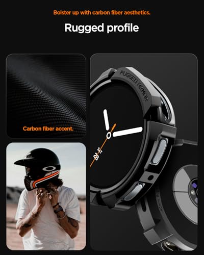 Image of Spigen Rugged Armor for Samsung Galaxy Watch 8 (40mm) Case - Matte Black