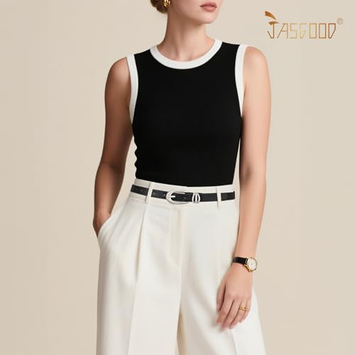 JASGOOD Women Leather Belt for Jeans Pants Fashion Skinny Waist Belt Ladies Thin Dress Belt with Gold Buckle3