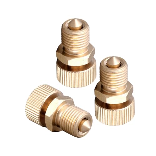 ELAYARD 3 piezas Kit de Tornillos de Purga de Aire Cobre Válvula de Seguridad Resistente al Calor para de Alta Presión Accesorios y Duraderos para Control de Presión