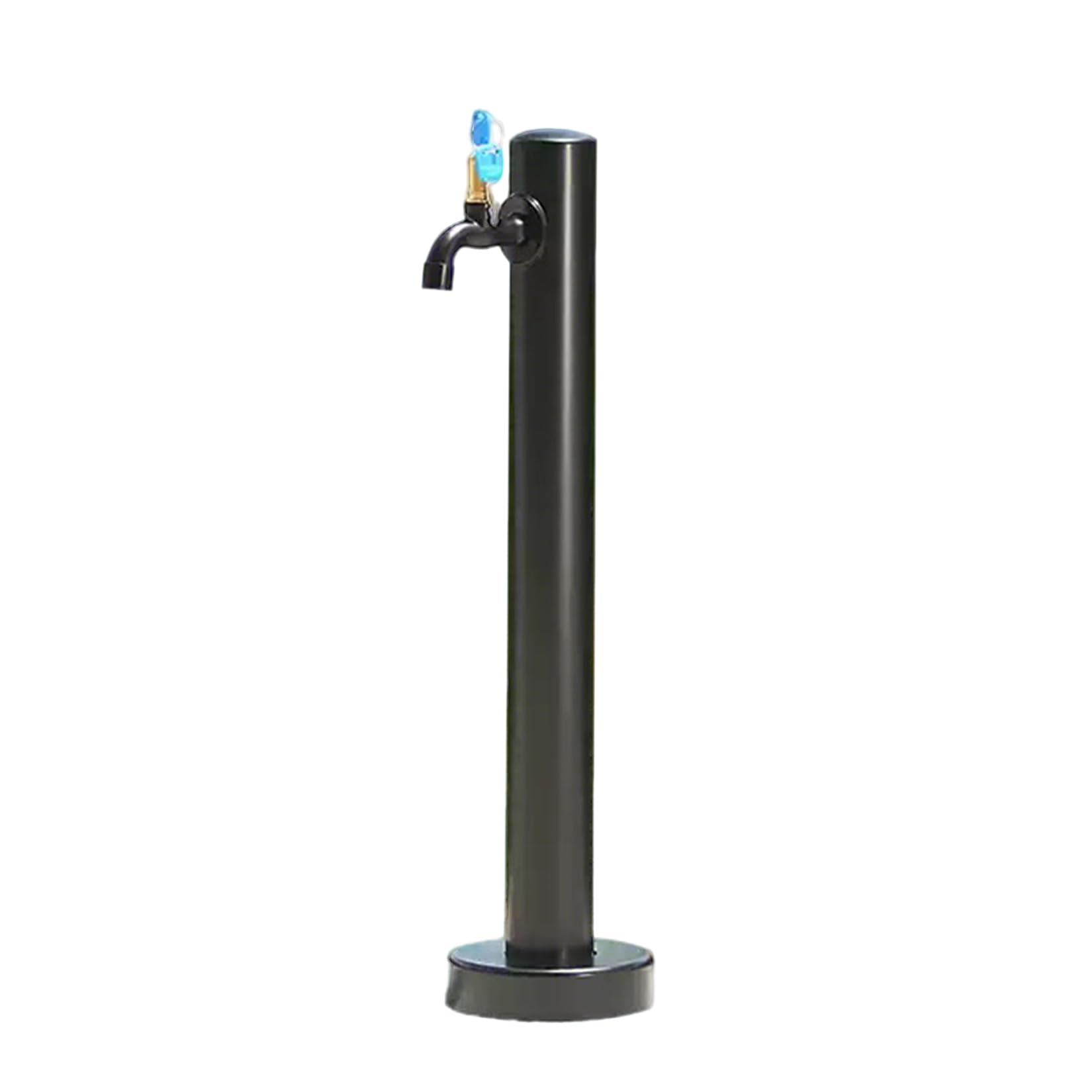 Colonna d'acqua da giardino da 95 cm, rubinetto di vitello con ingresso laterale, facile alimentazione dell'acqua esterna per ville e cortili, design Slish per giardini Ele