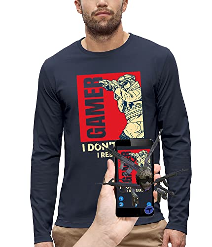 T-shirt 3D réalité augmentée homme style jeux vidéo et manches longues gamer original
