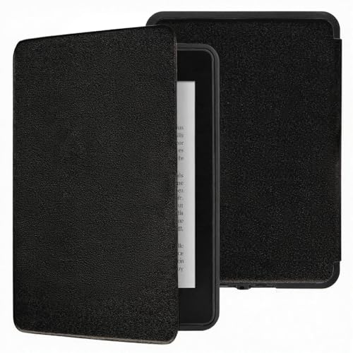 Image of MOCA Case for Kindle Paperwhite 12th Gen 7 inch (2024) & Kindle Colorsoft 7 inch (2025), Slim PU Leather Cover with Auto Wake /Sleep, Magnetic Closure, Lightweight (Black)