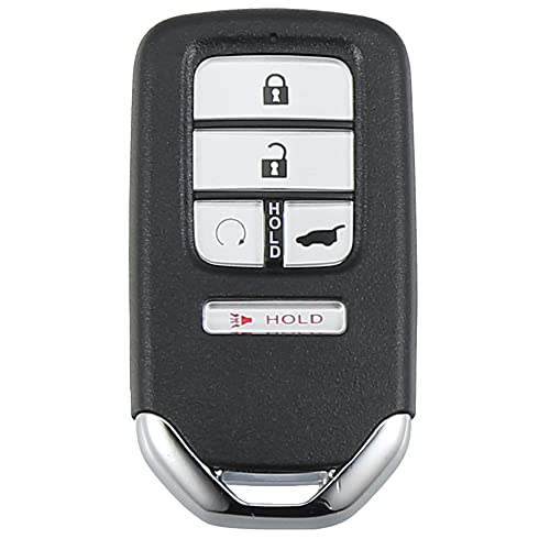 X Autohaux A22022100UX0222 5 Button Car Keyless Entry Remote Control Replacement Key Fob Proximity Smart Fob Kr5V2X For Honda Civic Cr-V Pilot 2016-2018 433Mhz 47 Chip cover
