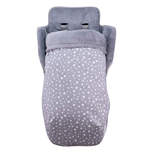 JYOKO Kids Saco impermeabilizado para Silla de Cochecito Compatible con Maclaren (White Star, Polar)