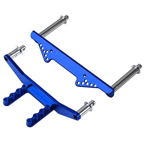 Vgoohobby Metal Front & Rear Body Mounts Body Posts Upgrade Parts Compatible with Traxxas Slash 2WD Rustler Stampede VXL 1/10 RC 2WD Car (Blue)
