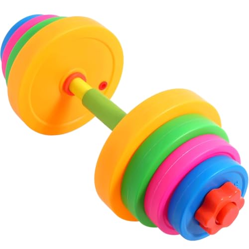 OZLMBERN Mancuernas para niños de Escuela Primaria, Juguetes con Mancuernas, Peso Ajustable, Arena Llena de Agua, Entrenamiento de Brazos para Fitness en guardería