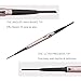 HeyBeauty 2 Pack of Eyebrow Pencil, Waterproof Eyebrow Makeup with Dual Ends, Professional Brow Kit with Eyebrow Brush, Black