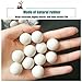 White Solid Rubber Bouncy Balls High Elasticity Round Durable Rebound Spheres 10mm-50mm Diameter for Industrial Vibrating Screen Training Exercise((20pcs) 15mm)