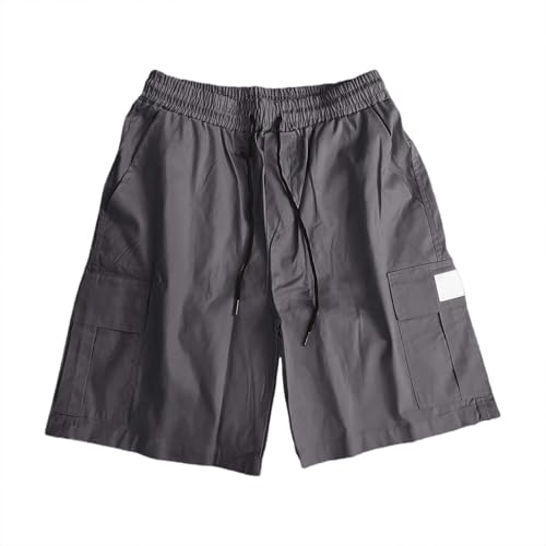 Short de randonnée homme cargo stretch pantalon d'extérieur léger taille haute