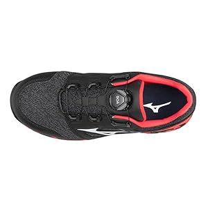 ミズノ　安全靴　オールマイティ 26.5㎝ オールマイティ MIZUNO LSII52L F1GA220209 ブラック×レッド
