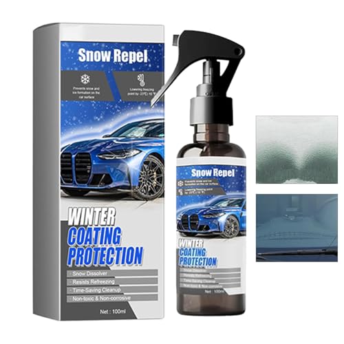 Generisch Spray de fusión de hielo para automóviles, líquido transparente de fusión rápida, 200 ml, eliminador de hielo instantáneo para parabrisas, para coches, todoterrenos, vehículos, conducción de