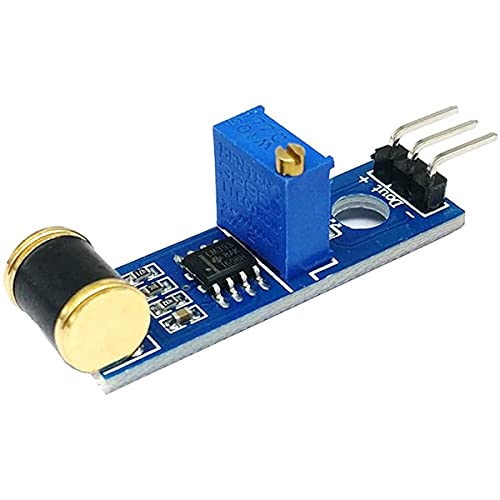Dkardu 2 Pcs 801S Vibration Sensor Module Analog Output Adjustable Sensitivity With Dupont Cable,For Vibration Detection Of Burglar Alarm And Mechanical Equipment #TOP1