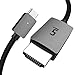 Cavo USB C a HDMI, uni cavo USB Tipo C a HDMI (compatibile Thunderbolt 3) Fino a 4K telelavoro, compatibile per MacBook, iPad Pro 2018, Galaxy S9/S8, Huawei Mate 30/P40 - Grigio - 1,8m