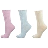Sierra Socks Women's Chevron Pattern Medium Thick Socks, Non Binding Cuff, Smooth Toe Seam, Soft and...