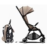 Hamilton by Yoop X1 Plus Kinderwagen - Modell 2023 - Leicht, verstellbar und wendig - Premium Buggy mit Einhand-Falttechnik - Belastbar bis 22 kg - Khaki