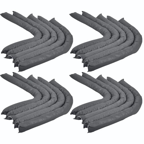 Eco Universal Spill Absorbent Socks - 70L Absorption Capacity - For cleanup of Oil, Coolants, Mild Acids - Eco-Conscious, 85% Recycled - Indoor/Outdoor Use - Made in the UK (20-Pack)