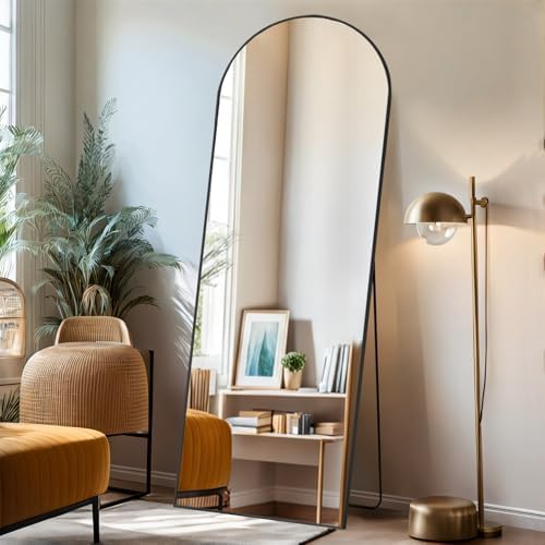Arched Mirror Full Length, 21"x64" Body Wall Mirrors with Shatter...