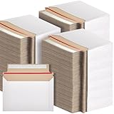 Affrolling 300 Pcs 6.5 x 4.5 Inch Rigid Mailers Cardboard Envelopes Photo Mailers Vinyl Records Document Cardboard Shipping Envelopes for Cd, Photos, Document