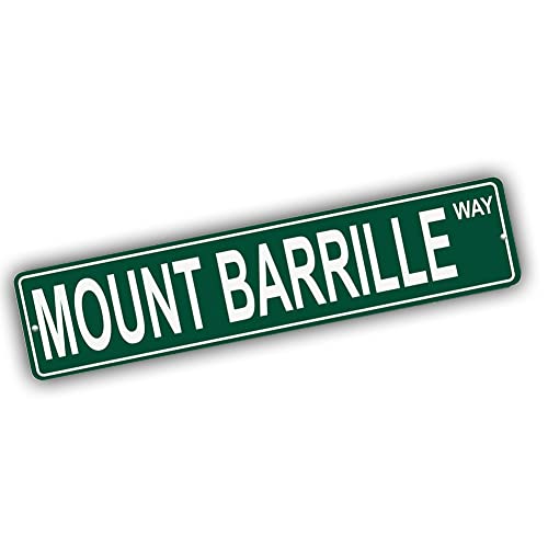 Brotherhood Aluminum Street Sign for Mount Barrille - Alaska Man Cave Decor