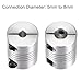2PCS Motor Shaft 5mm to 8mm Helical Beam Coupler Coupling 20mm Dia 25mm Length HIEUBE656