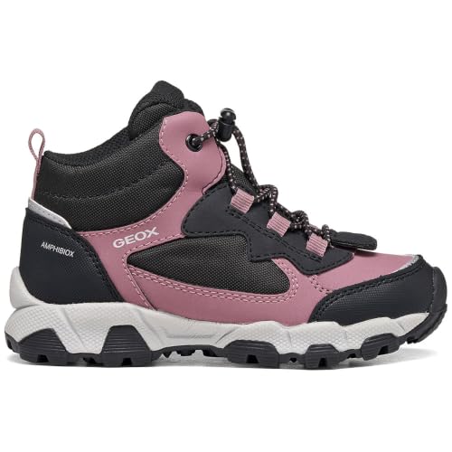 Geox Junior Girl J MAGNETAR G. B ABX Sneakers DK Rose/Black 30_EU – Ansicht 1