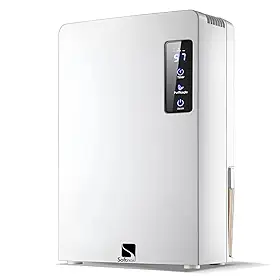 Desumidificador Purificador de Ar Branco Grande Antimofo Bivolt Elétrico Portátil 2200ml Silencioso Temporizador Led SOFTINOX — Reservatório Removível, Deshumidificador com Desligamento Automático