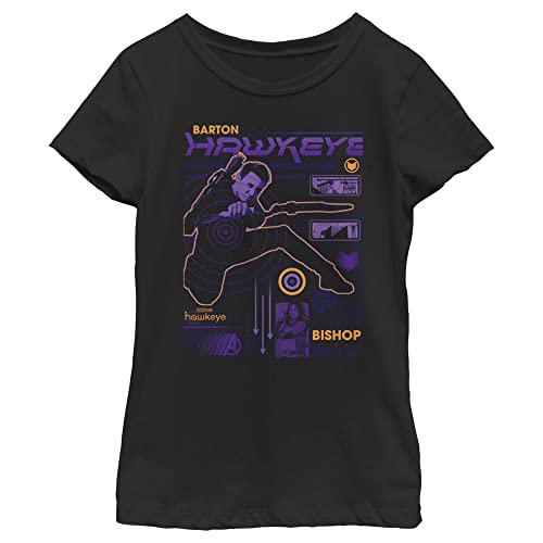 Fifth Sun Hawkeye Street Hawk T Shirt Camiseta, Negro, XS para Niñas