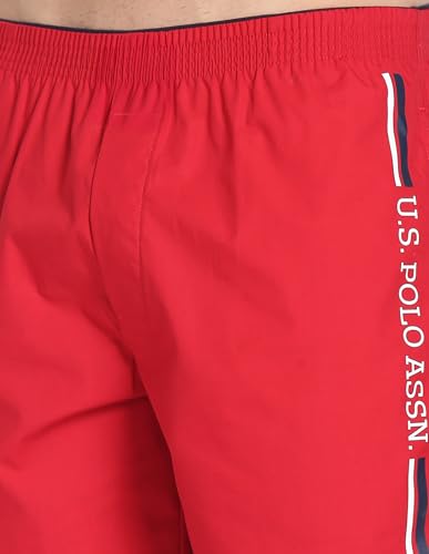 Image of U.S. Polo ASSN. Men's IYAX Brand Stripe Dual Pocket Boxers