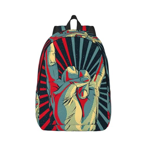 Mochila para enfermera con estampado de rock and roll EdWal de mujer