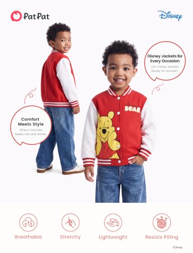 Image of Disney Marvel Bomber Jacket Spider Man Toy Story Cars Varsity Cardigan2-13Y | Officially Licensed Snap Button Coat,Fall Star Wars Graphic Cloth Top,Hulk Venom Stitch Mickey Lightning Mcqueen Kids Apparel