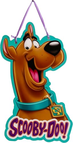 Spoontiques Door Décor Sign - Weatherproof Pvc Signs For Indoor Or Outdoor Use - Includes Decorative Ribbon For Hanging - Scooby Doo Door Sign