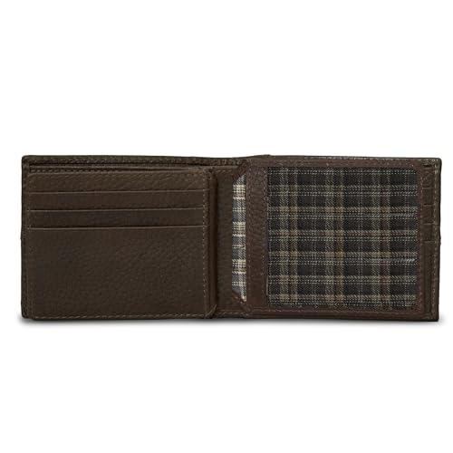 Eddie Bauer Rugged Wallet | Bifold | RFID Protection| Extra Capacity | Leather| Flip ID | Genuine Leather | Brown4